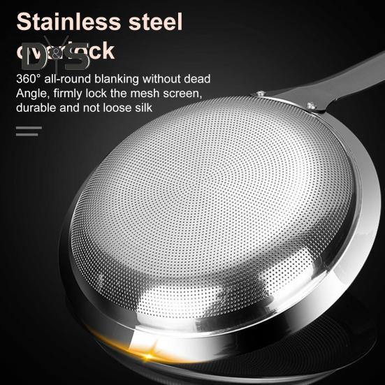 Łyżka do zbierania tłuszczu w gorącym garnku, sitko ze stali nierdzewnej o drobnych oczkach, sitko piankowe, filtr oleju do oddzielania pływającego tłuszczu, chochla z długim uchwytem, durszlak