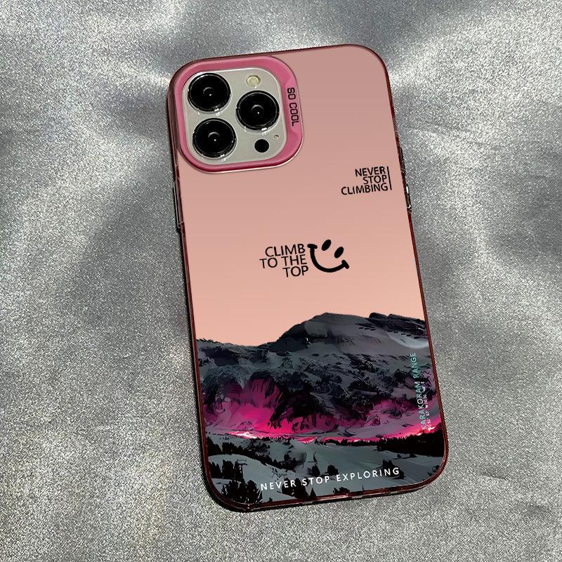Applicable To Apple 11promax Mobile Phone Case iPhone11 Series Men's 11Pro Advanced Sense 11 Mountains and Snow Mountains
