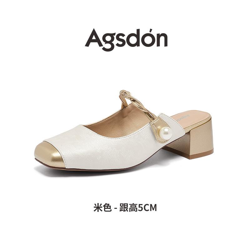 Baotou slippers summer new new Chinese sandals French Mary Jane platform thick heel single shoes 35