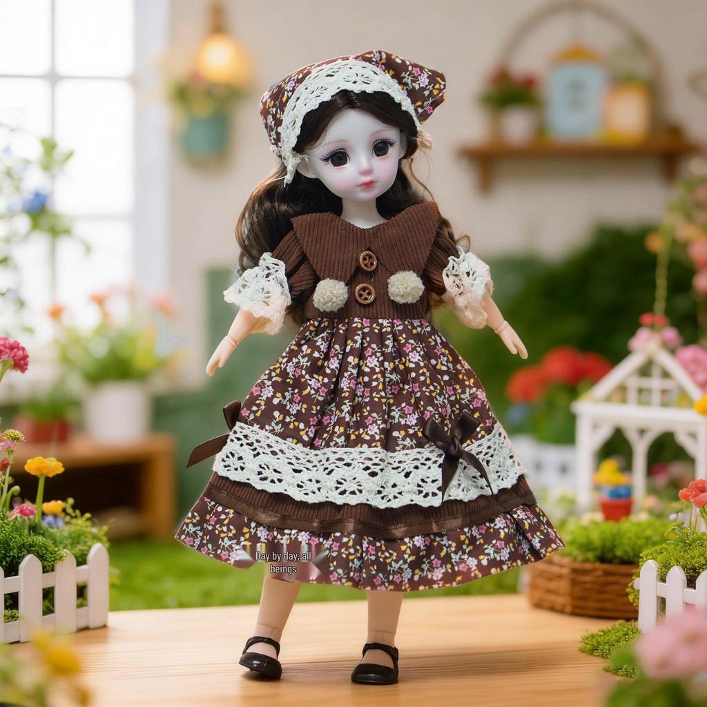 New 30cm Chubby BJD Doll Clothes Set - Cute Lolita Ghost Mom Dress-Up Collection