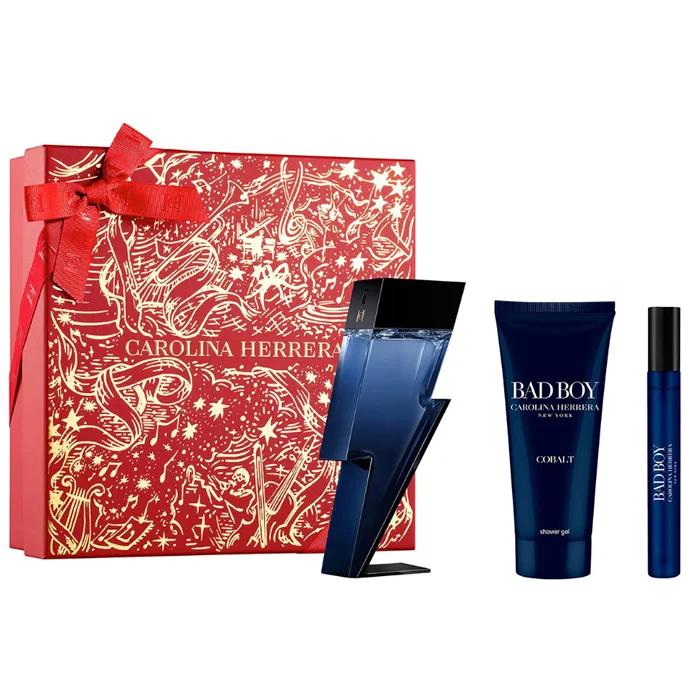 

Carolina Herrera Bad Boy Cobalt Eau De Perfume Spray 100 мл Набор из 3 предметов