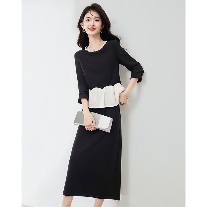 Мимолетное Время Жемчуг Круглый Вырез Приталенный Маленький Рост Женский Комплект L