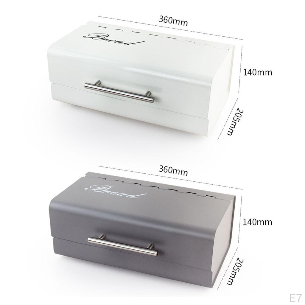 Bread Storage Box with Lid for Kitchen Countertop Coffee Table Organizer Home Storing