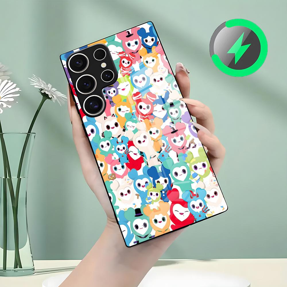 Kpop T-twiceS-ES Phone Case For Samsung S26 S25 S24 S23 S22 S21 S20 Edge Ultra Plus FE For Magsafe Glass Case Galaxy S25 Edge