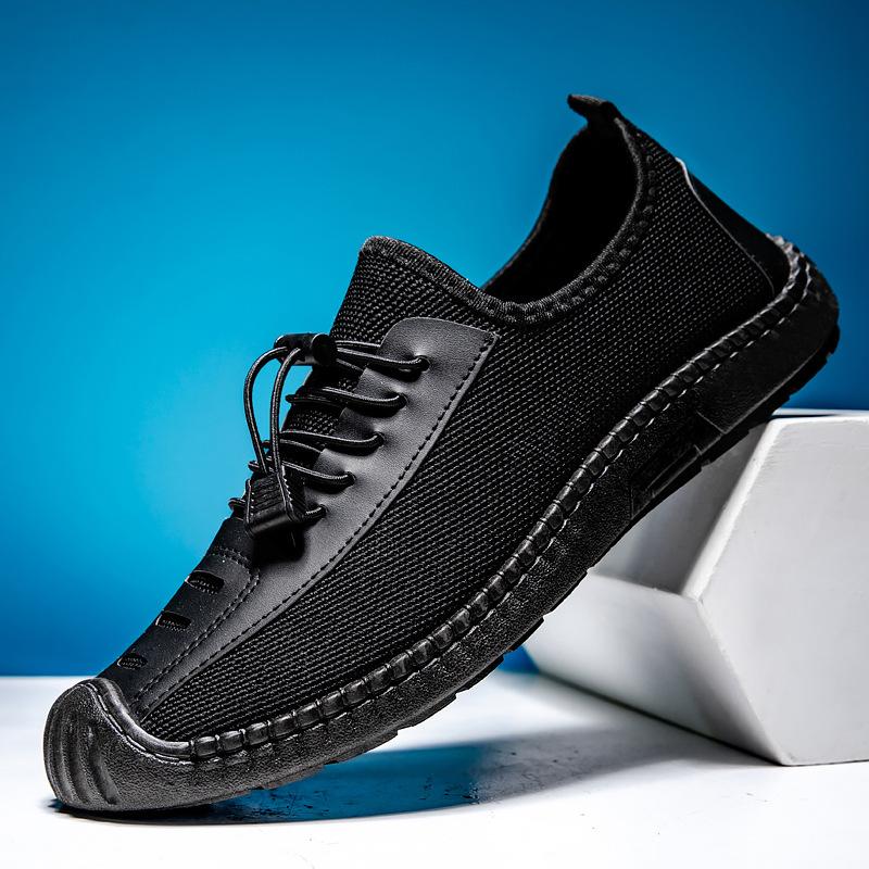 Men's Shoes New 2025 Spring One-pedal Fashion Men's Shoes Soft-soled Doudou Shoes British Style Comfortable and Breathable Casual Shoes