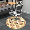 1pc Capoeira Office Round Area Rug, Under Office Chairs Bedroom Living Room Home Decor, Room Deco