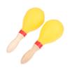 2Pcs Professional Pair Maracas Shakers Rattles Sand Hammer Percussion Instrument Musical Toy For KTV Party