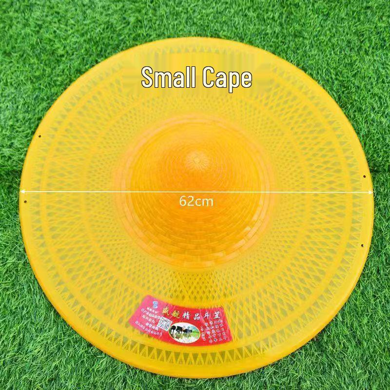 Rainproof Adult Conical Umbrella Hat - Ideal for Fishing and Sun Protection.