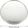 HANABASS Pizza Pan with Holes 16 Inch Stainless Steel Mesh Tray Screen Baking Pan Nonstick Round Crisper Tray Bakeware for Oven Homemade Pizza