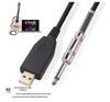 Gold-Plated USB to 6.35mm Electric Guitar Double Shielded Noise Reduction Cable