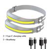 COB Tragbare Stirnlampe Rot und Weiß Doppelte Lichtquellen Lampe Arbeit LED Stirnlampe Outdoor Camping Angeln Laufen Scheinwerfer Lampe