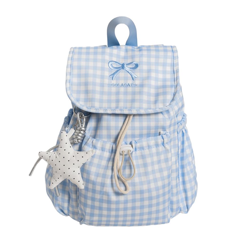 Schoolbag new spring lazy cute girl backpack primary school bag ins niche fashion lightweight shopping backpack