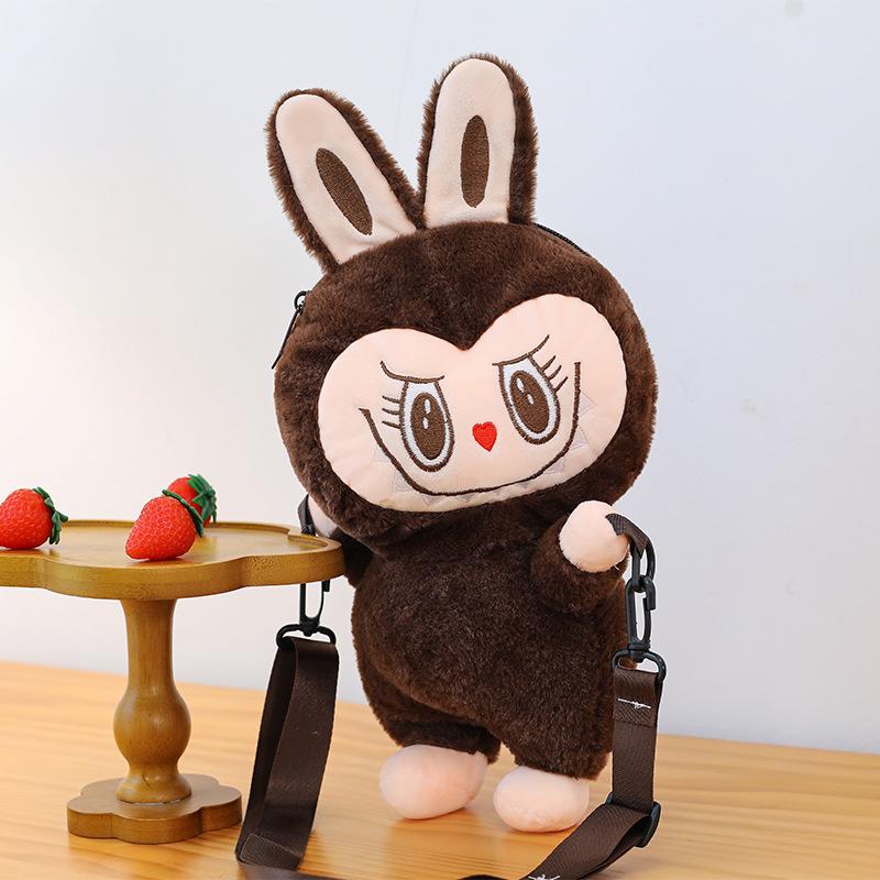 Cartoon Party Rag Doll Bag Soft Girl Daily Versatile Messenger Bag Plush Rabbit Doll Bag
