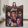 Steve Harrington Tv Series Blankets Warm Soft Funny Plush Throw Blanket For Chair Travel Office Flannel Bedspread Bed Cover