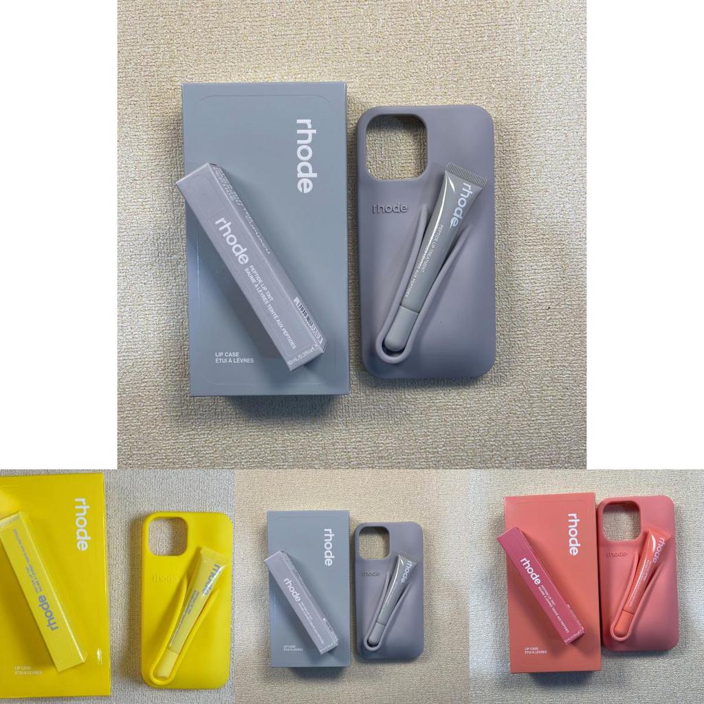 Rhode Lesk na rty Silikonový kryt na telefon Pro iPhone 12 s nárazuvzdornou funkcí stojánku