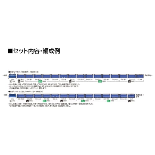 TOMIX N Gauge JNR 24 Series 25-100 Type Add-On Set 98803 Railway Model Passenger Car