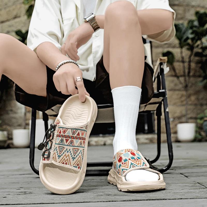 Fashion Summer Slippers Men Men's Shoes Fashion Outdoor Luxury Designer Beach Slippers men's sandals Men's Slippers Shoes Man