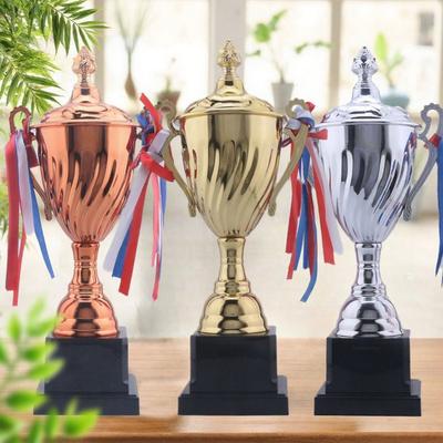 Memorial Souvenir Winner Cup Gold Silver Bronze Award Cup Team Sports Metal Trophy  Football Soccer