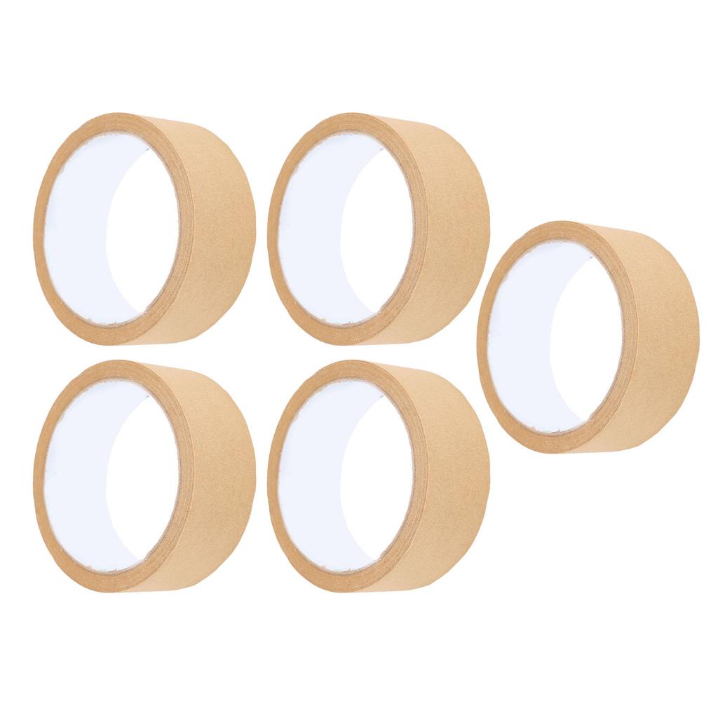 5 Pcs Masking Tape 35mmx20m Easy Tearing Water Proof Writable Painters Tape for Wall Auto House Painting