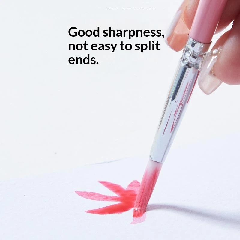 3Pcs/Set Fine Hand Painted Thin Hook Line Pen Nylon Brush Art Supplies Drawing Art Pen Paint Brush Acrylic Painting Pen