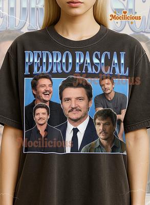 Pedro Pascal Shirt, 90s Vintage Retro Bootleg Pedro Pascal T-Shirt, Hollywood Actor Graphic Tee, Daddy Aesthetic Fan Shirt