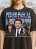 Pedro Pascal Shirt, 90s Vintage Retro Bootleg Pedro Pascal T-Shirt, Hollywood Actor Graphic Tee, Daddy Aesthetic Fan Shirt