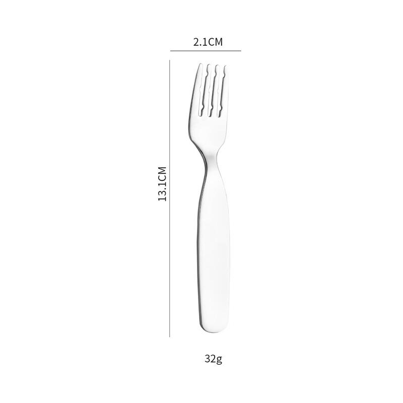 Changbaosen Children's 304 Stainless Steel Spoon & Fork Set