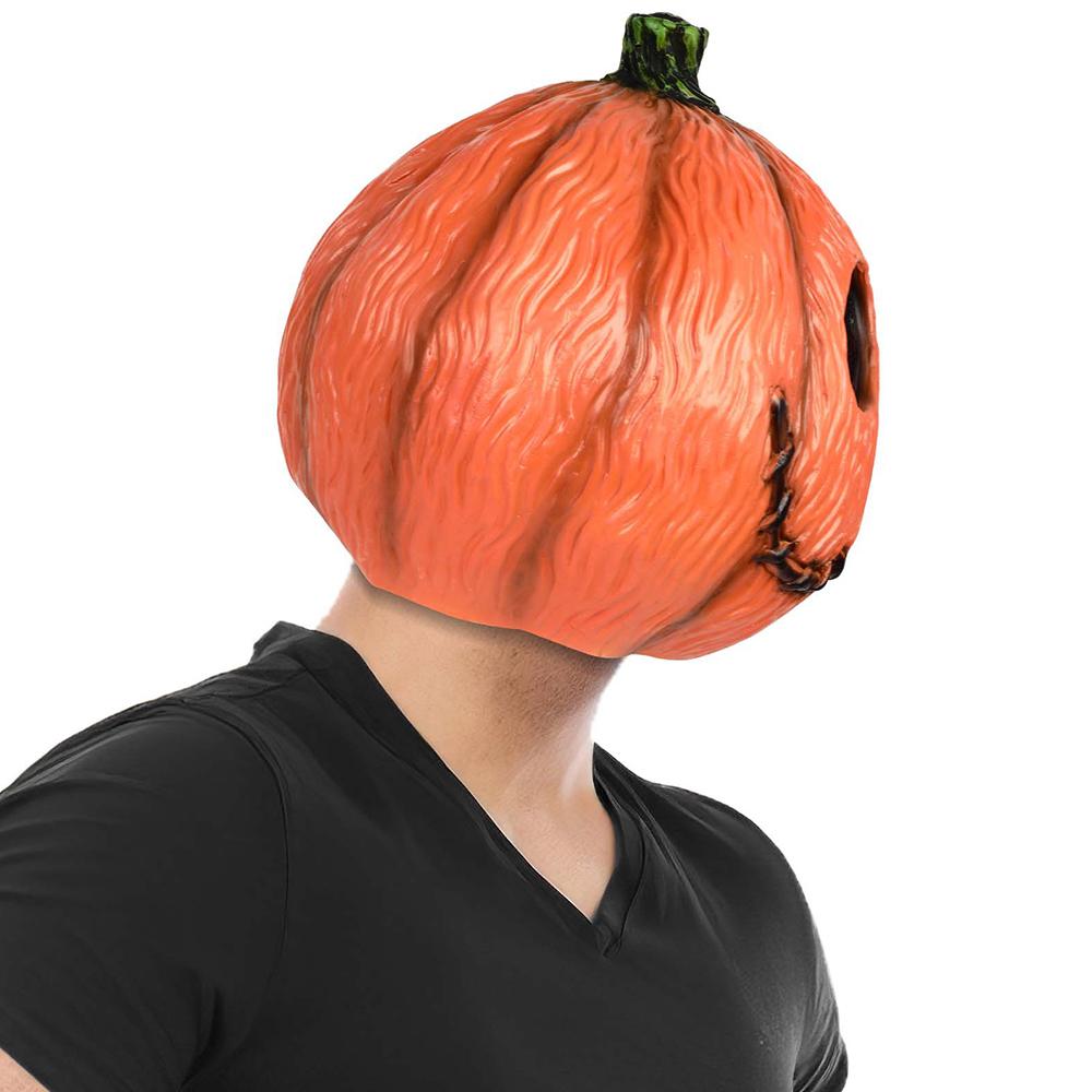 1× Pumpkin Latex Head Mask For Halloween Masquerade Cosplay Costume Party