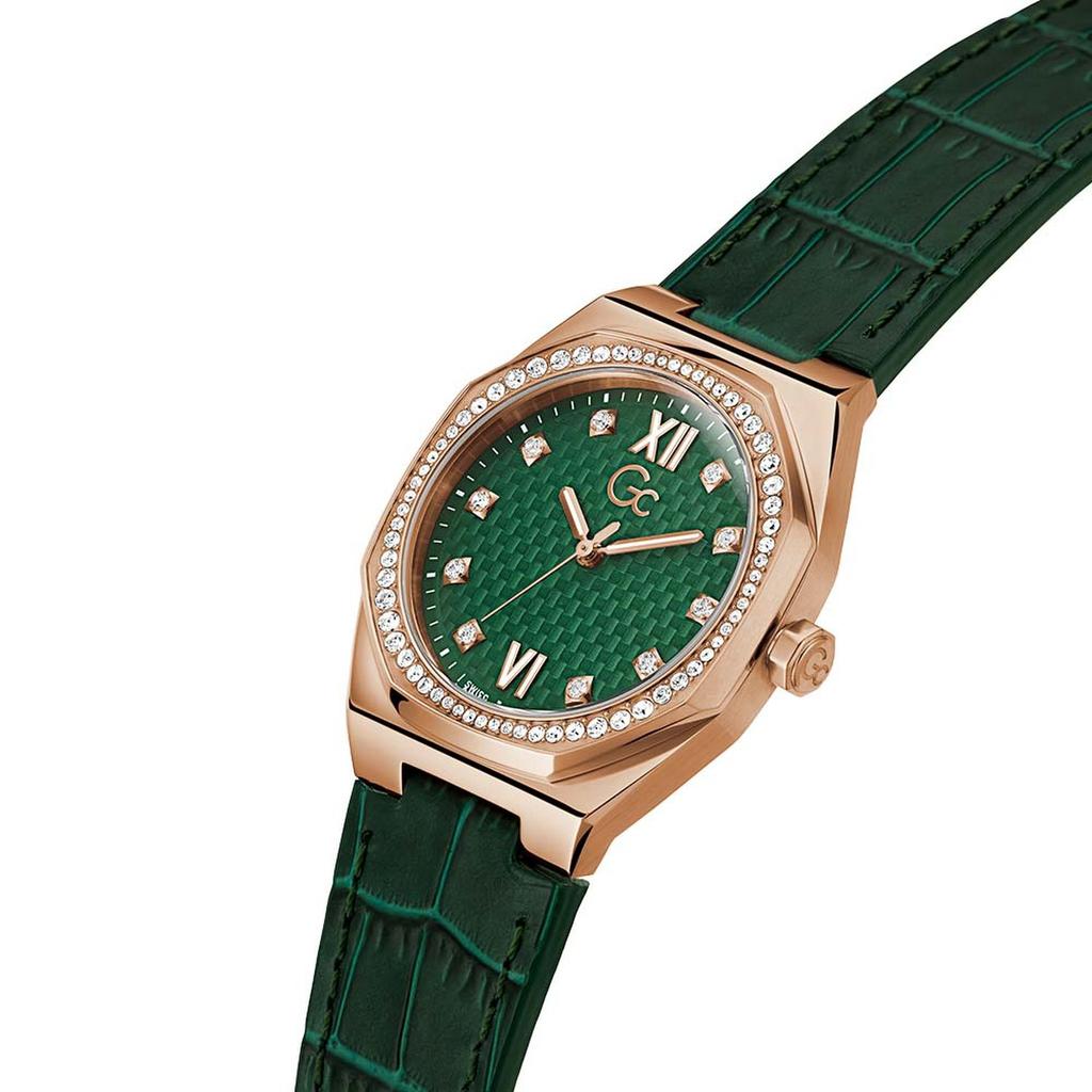 [Gc] Green Coussin Sleek Lady (Z25004L9MF) Women's Watch