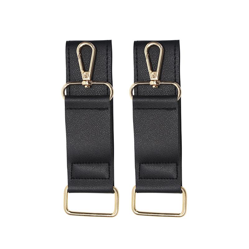 2pcs Baby Stroller Hook Fashion PU Leather Adjustable Pram Hook Cart Organizer Diaper Bag Hanger Children  Travel Accessories