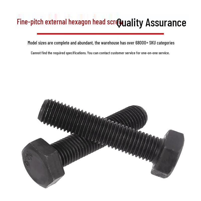 GUWANJI Fine Thread Hex Head Bolt