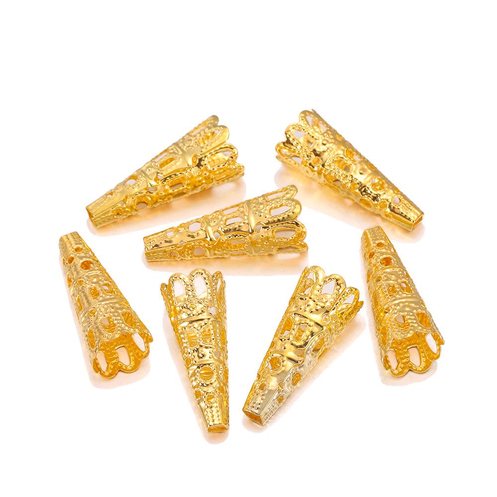 Long Flower Cup Bead Caps: 8x23mm DIY Jewelry Accessories for Hairpins, Headdress, Spacers, Pendants, and Loose Beads