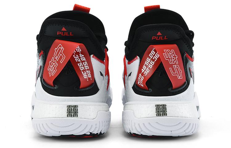 Li Ning Badminton Shoes Unisex Mid Top Black/White/Red AYAS024-2