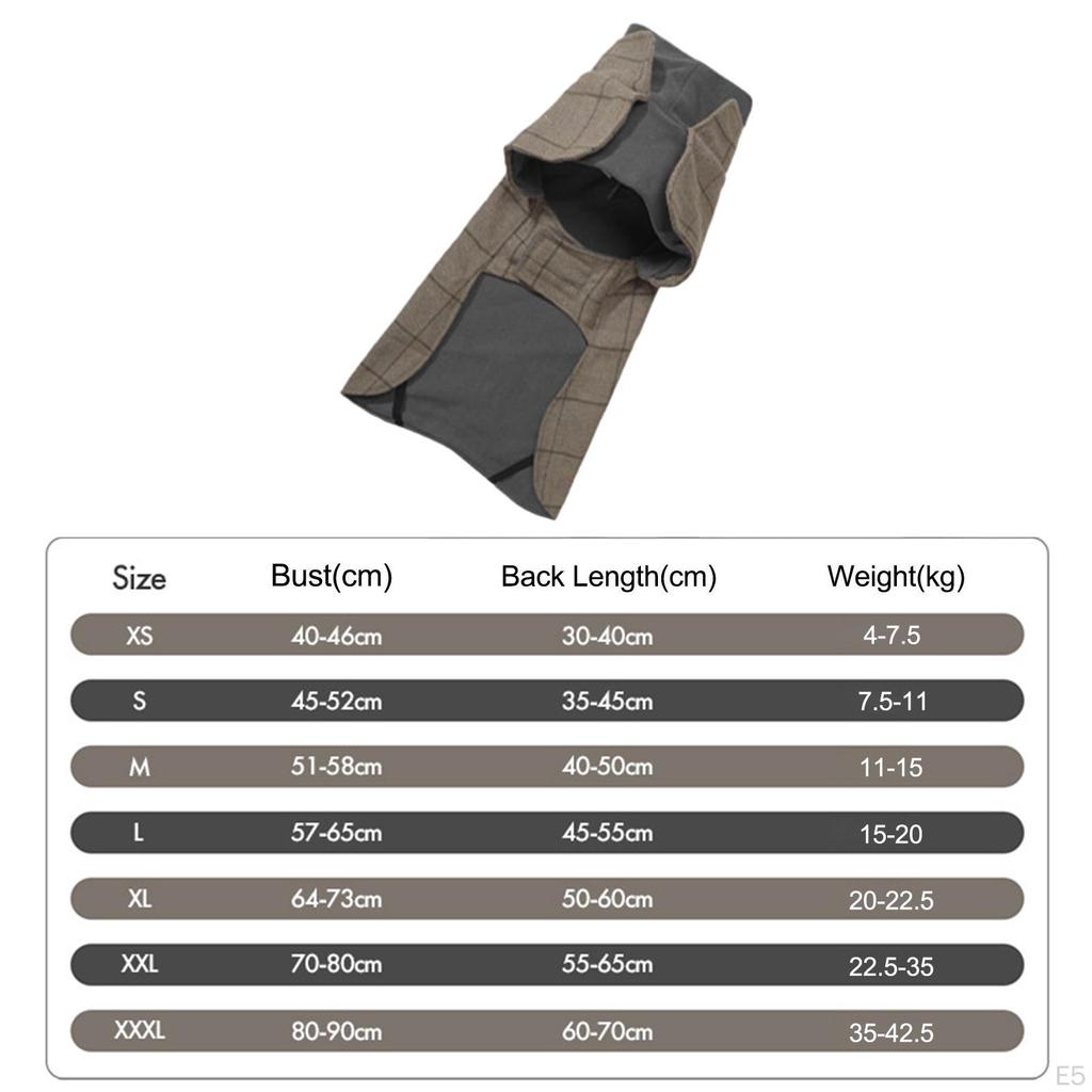 Gemütliche Hundejacke für mittelgroße und große Hunde mit Öffnung für das Geschirr – Winter-Oberbekleidungspark