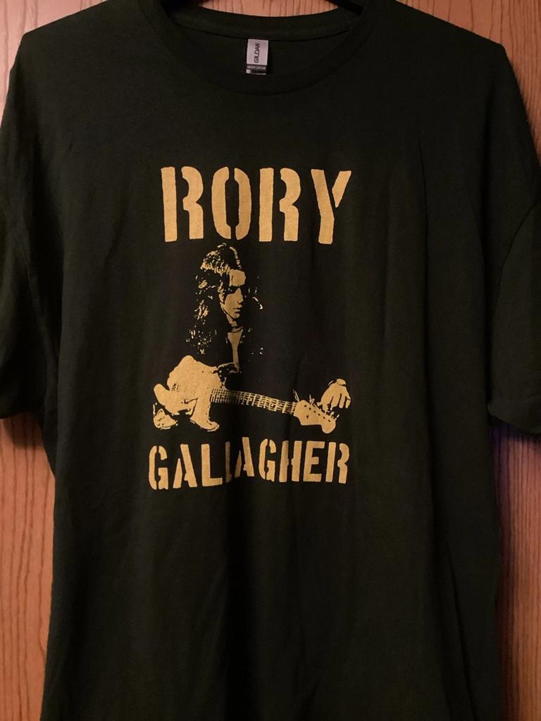 Rory Gallagher (Tuning Guitar) - Dark Green Shirt - 3XL