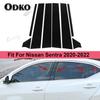 For Nissan Sentra    Car Glossy Piano Black Pillar Posts Window Door Trim Cover Sticker Auto Exterior Accessories