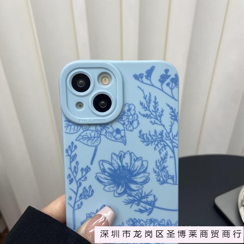 The new flowers and plants are suitable for Apple 15 mobile phone case iphone12promax 14/13/11/XSMAX pupil eye 16