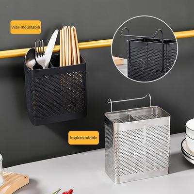 Chopstick Holder Stainless Steel Cutlery Organizer with Efficient Draining System Rust Proof Storage Rack for Kitchen