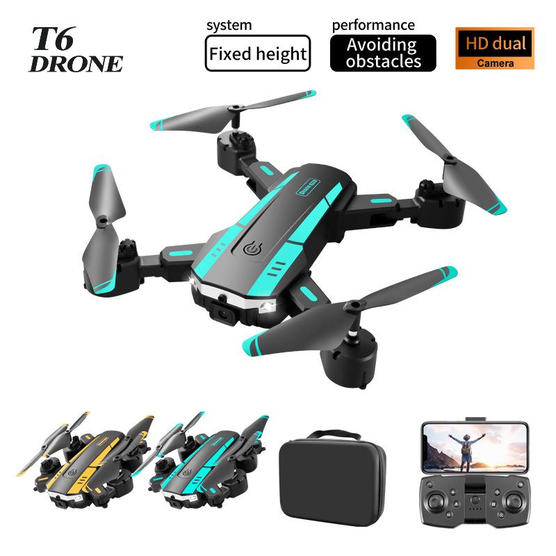 T6 Obstacle Avoidance Drone: HD Aerial Photography, Four-Axis Remote Control Toy