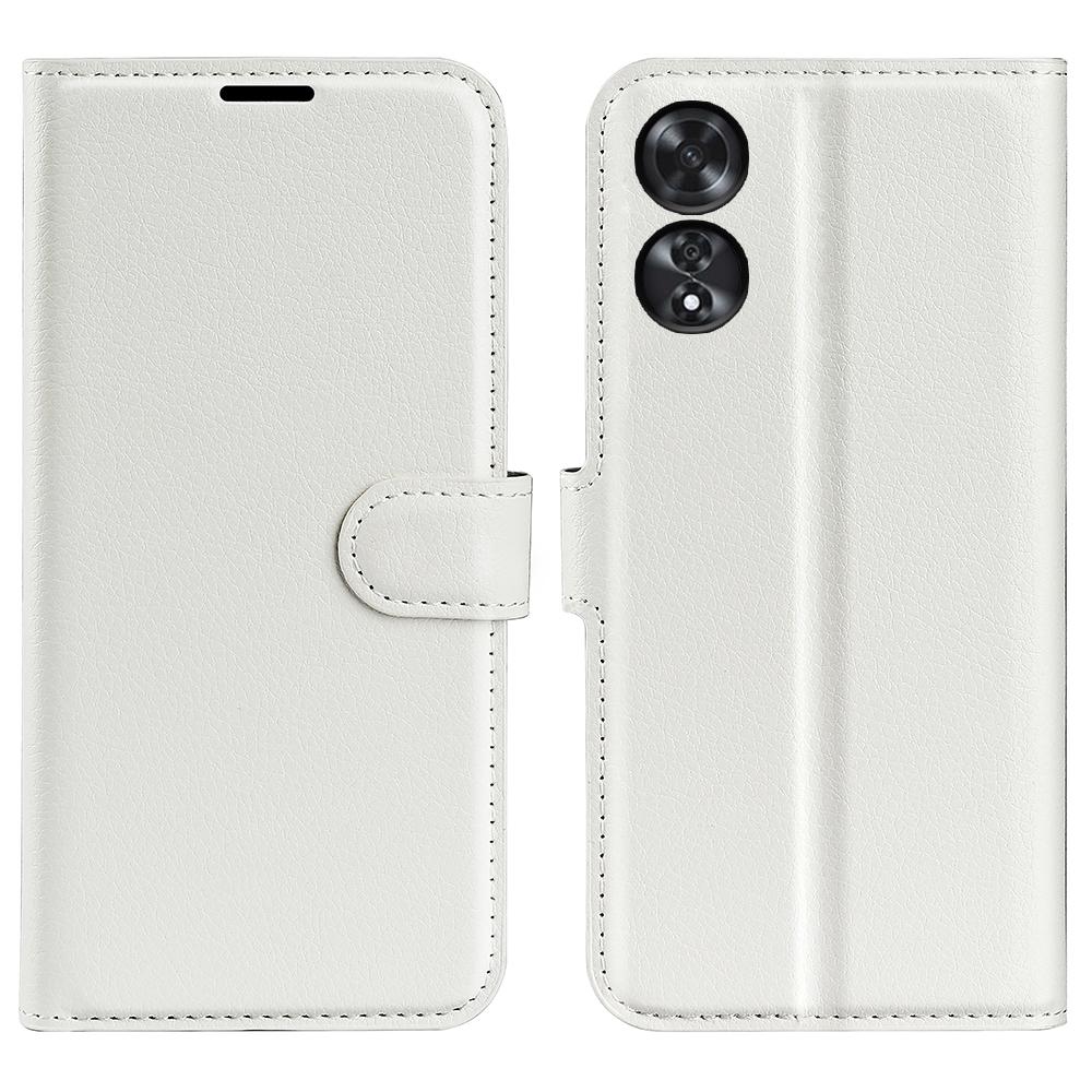 For Oppo A60 4G Case Anti-Drop Litchi Texture Leather Wallet Phone Cover