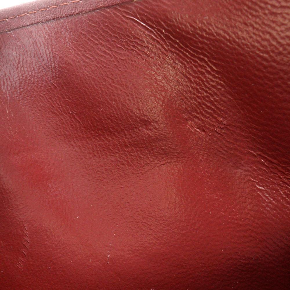 CARTIER Must Line Clutch bag Bordeaux Calfskin Women Used