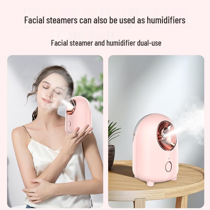 Nano Mist Facial Steamer & Humidifier - Hot/Cold Dual Spray Hydrating Device