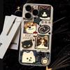 Pet Portrait Sticker Collage Pattern Phone Case for iPhone 17 16 15 14 13 12 11 16E Series Pro Max Plus Double Layer Protection
