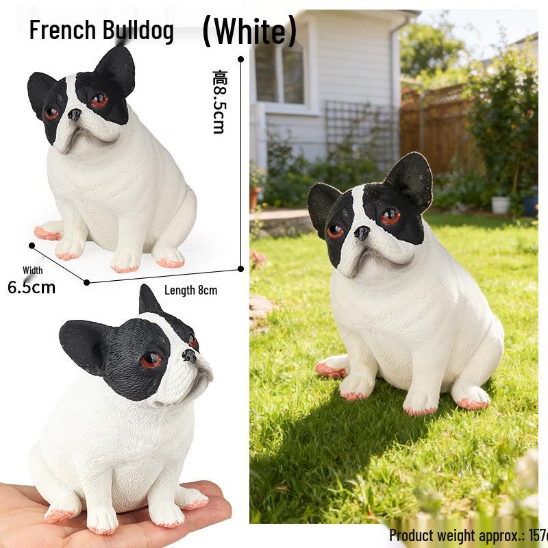 Realistic Corgi Puppy Heart Model: Cute Animal Toy & Desktop Ornament