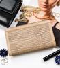 Large women's wallet made of natural leather - Rovicky