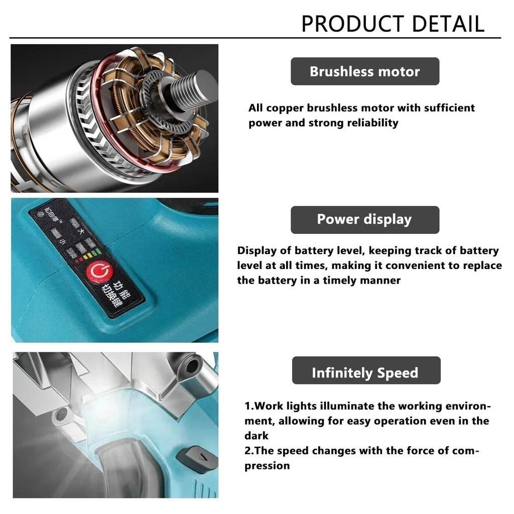 18V Brushless Electric Iron Scissors Cordless Portable Sheet Shears Carbon Steel Cutter Metal Cutting Power Tools