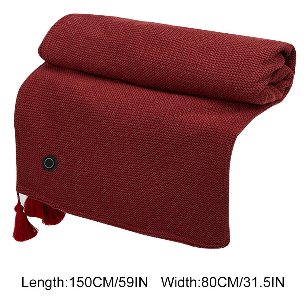 USB Heated Electric Blanket 3 Heating Levels USB Heating Winter Warm Blanket Home Office Outdoor Heating Mattres for Home Office