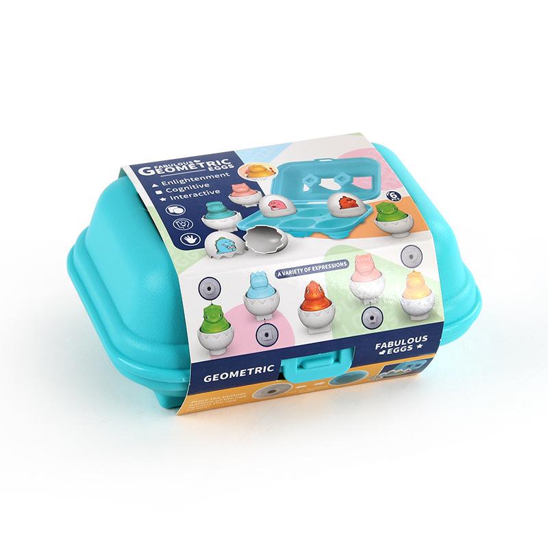 Early Education Smart Egg Pairing Shape Twist Egg Cognition Dinosaur Animal Simulation Egg Toy With Sound