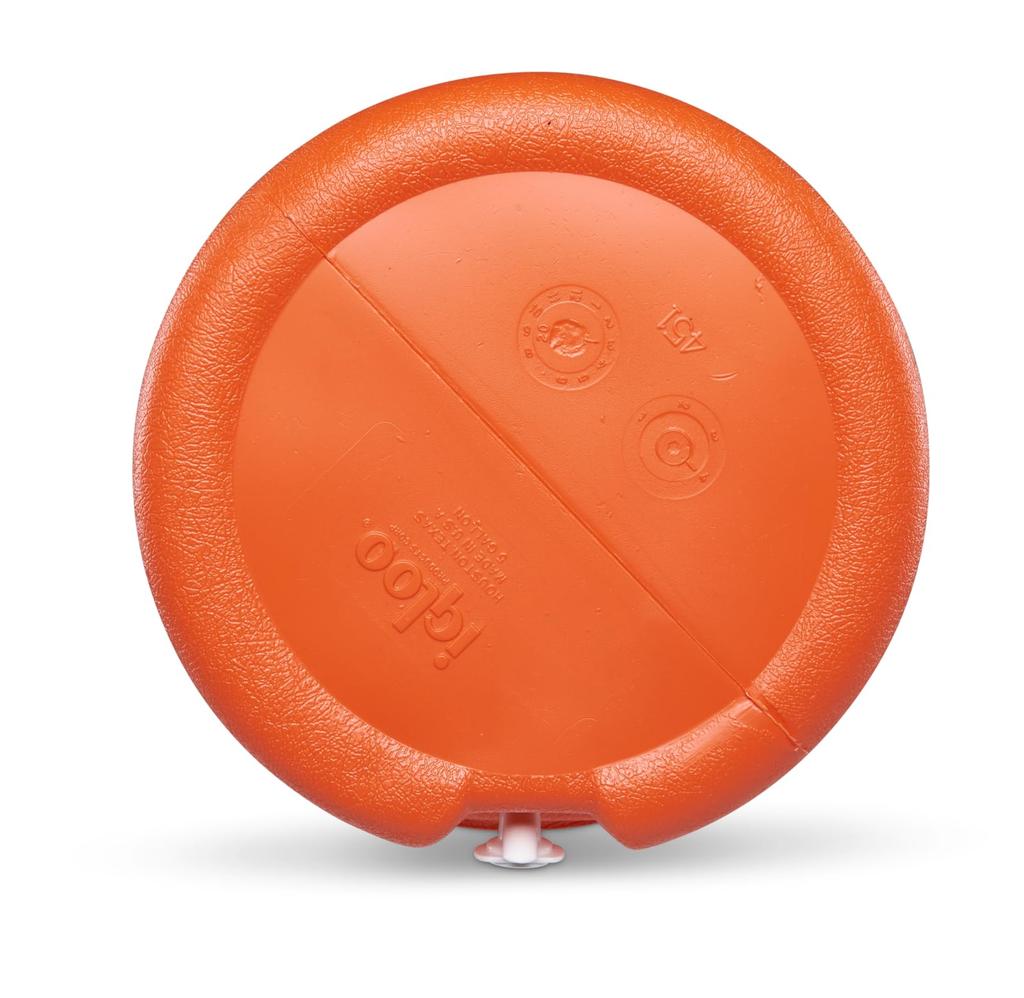 igloo 5 Gallon Seat Top Water Jug (18.9L) Orange/White #42316