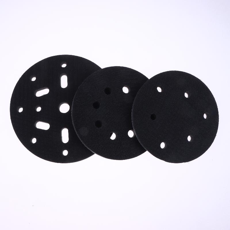 Almohadilla de Interfaz 5 Pulgadas 6 Agujeros Velcro Esponja Suave Almohadilla Amortiguadora Para Disco de Lijado Almohadillas para Lijadora Orbital
